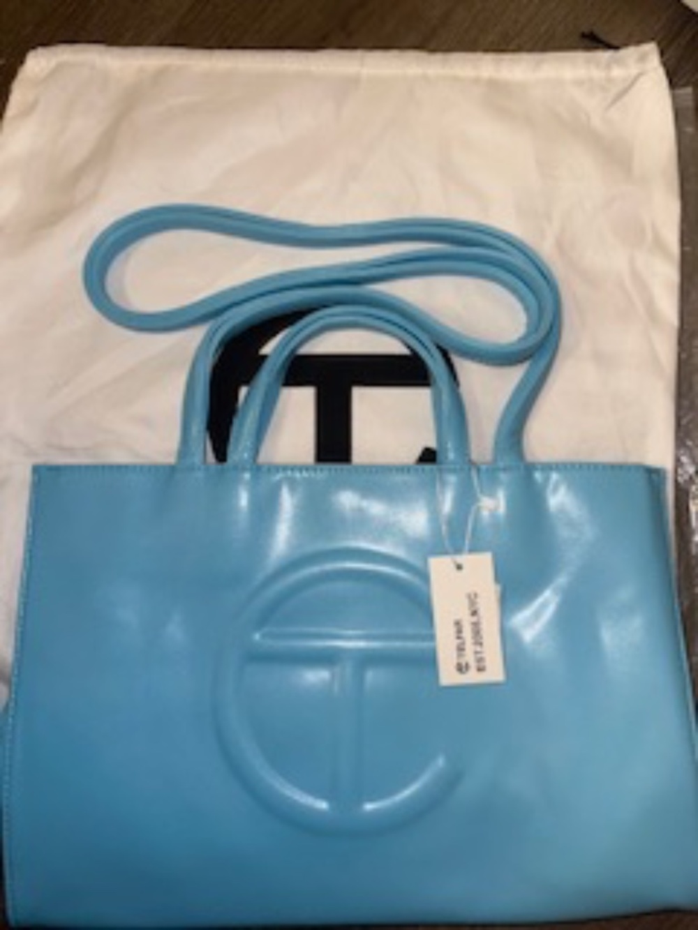 Medium Pool Blue Telfar Bag